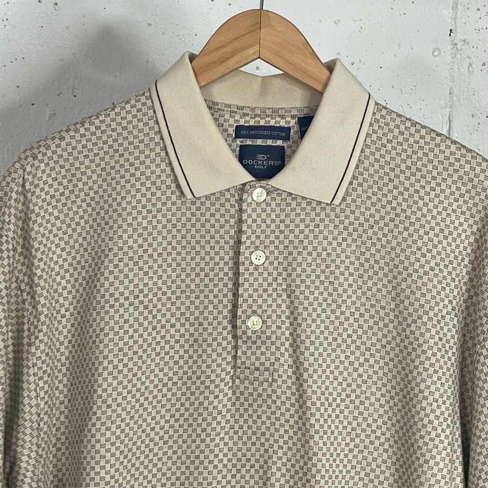 Mens Dockers Golf Short Sleeve Polo Shirt